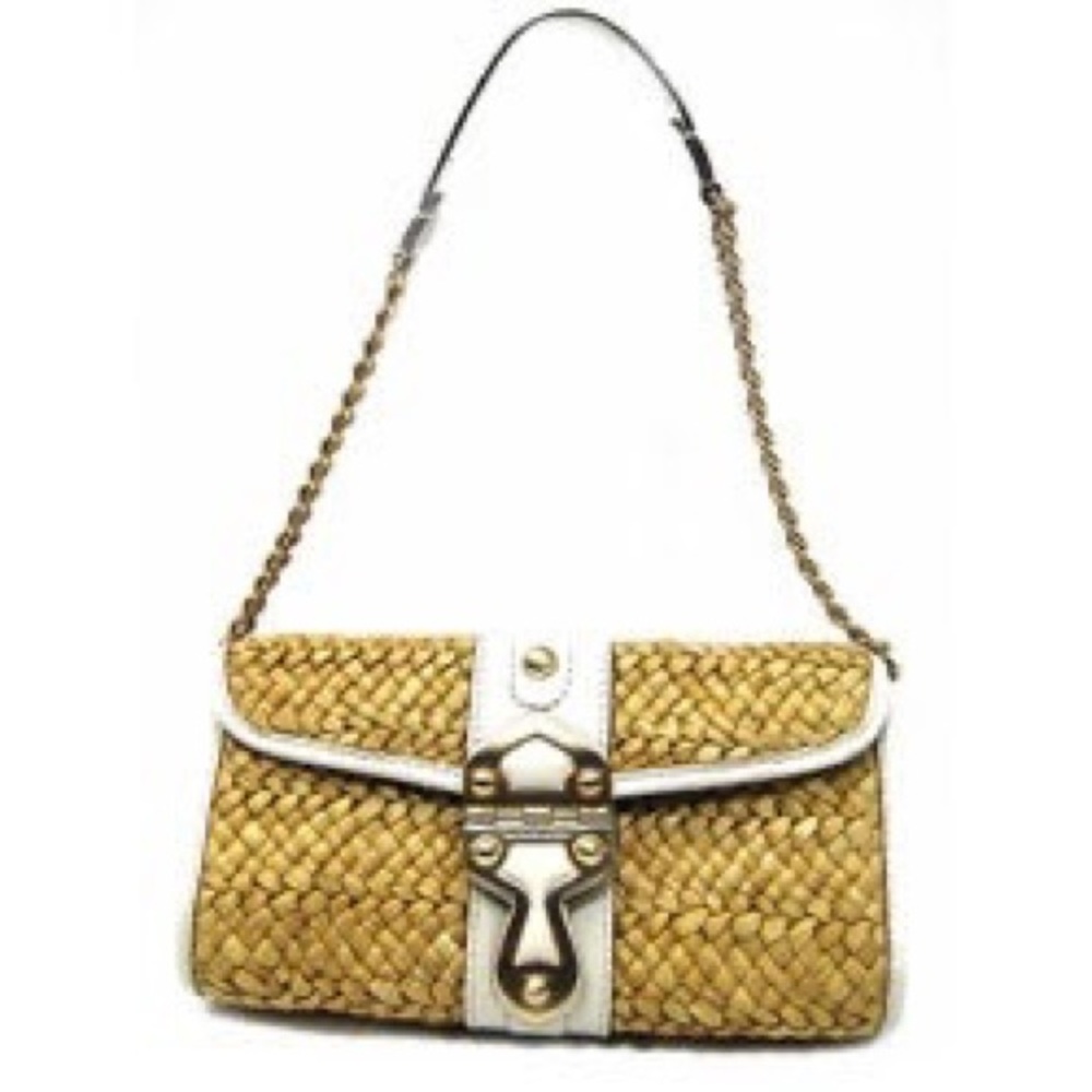 michael kors santorini straw purse